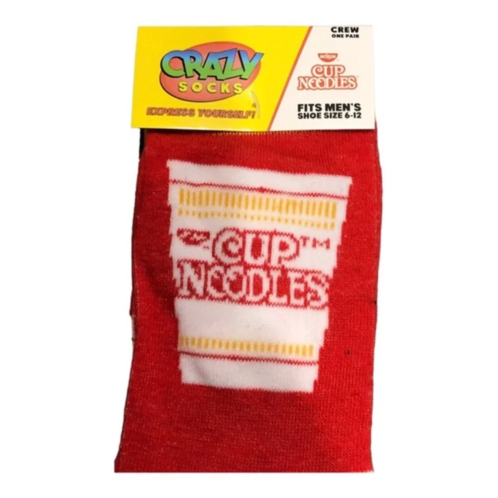 Buy 1 get 1 free! kool-aid White & red crazy‎ fun gag gift crew socks. new
